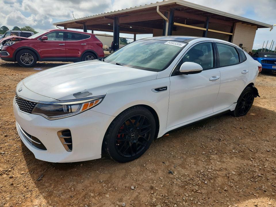 2016 Kia Optima VIN 5XXGW4L25GG016009 COPART salvage auction — REAR END, Al - Cert Of Title-Salvage Title, sold $125 on 2026-07-15 (photo 1)