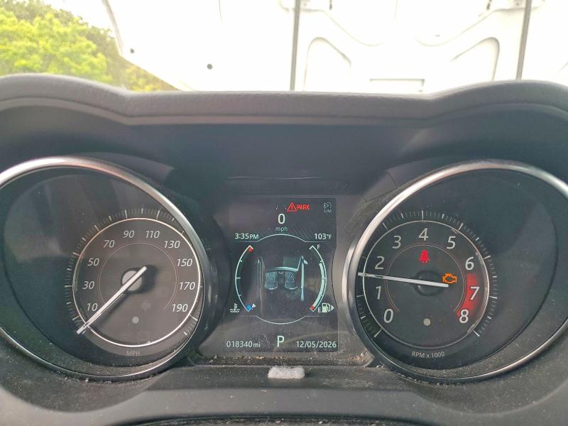 2020 Jaguar F-type VIN SAJDD5GX7LCK65055 COPART salvage auction — FRONT END, Fl - Cert Of Title Slvg Rebuildable, sold $10,200 on 2026-07-15 (photo 9)