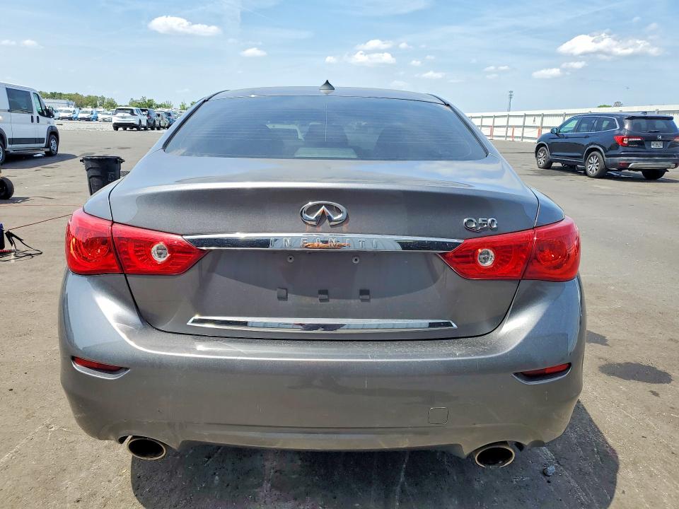 2014 Infiniti Q50 VIN JN1BV7AP4EM686397 COPART salvage auction — SIDE, Fl - Cert Of Title Slvg Rebuildable, sold $1,350 on 2026-07-06 (photo 6)