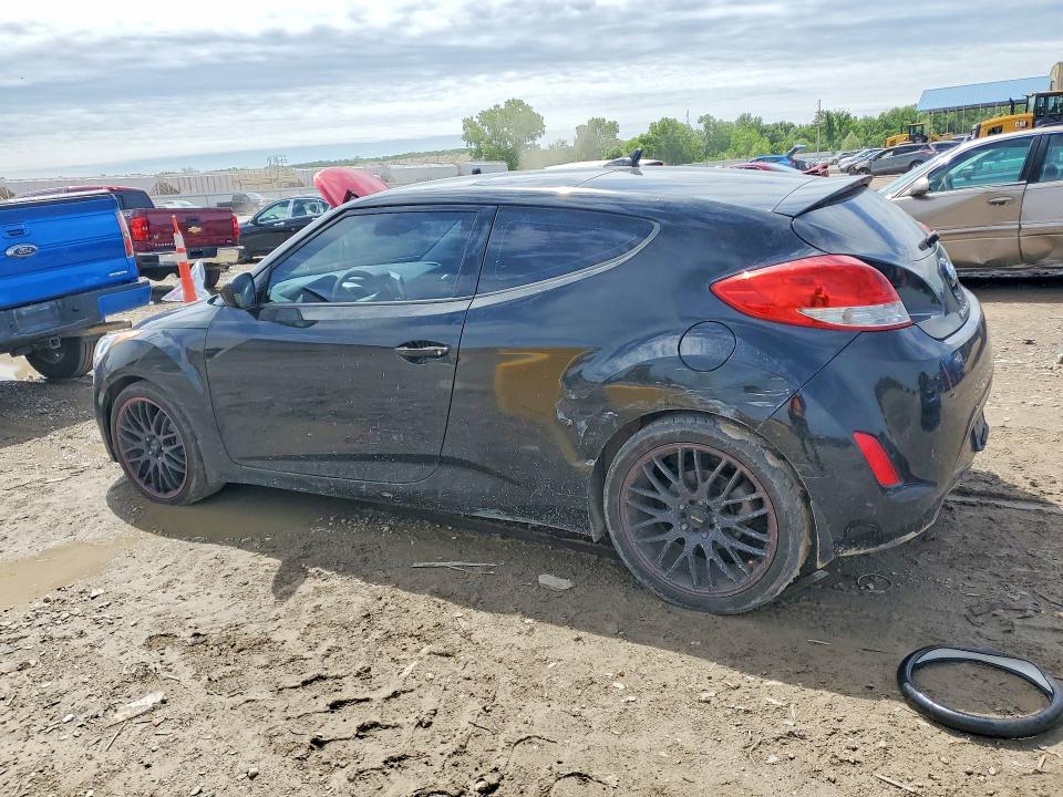 2012 Hyundai Veloster VIN KMHTC6AD6CU055926 COPART salvage auction — SIDE, KS - CERT OF TITLE-SALVAGE, sold $150 on 2026-07-28 (photo 2)