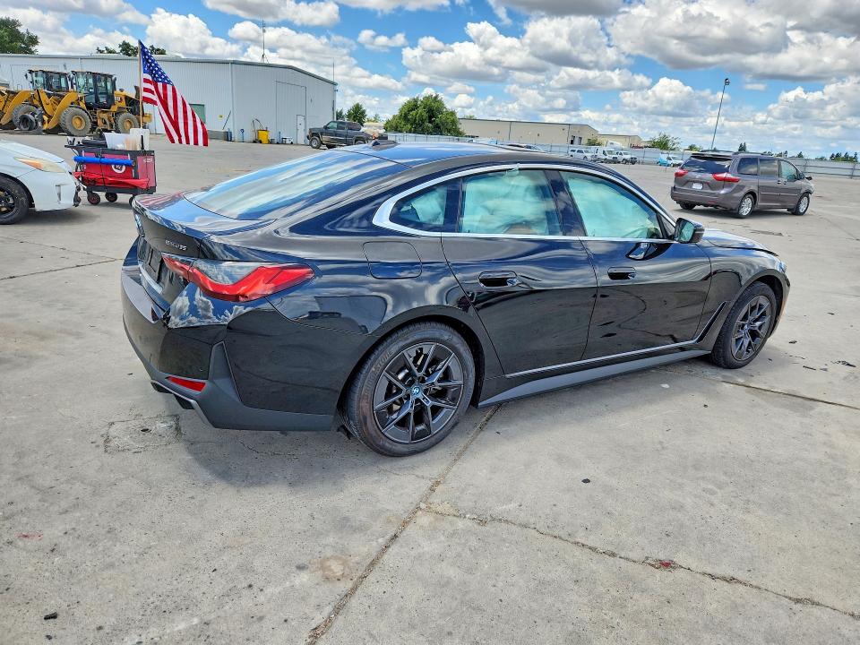 2024 BMW I4 VIN WBY43AW07RFS74584 COPART salvage auction — FRONT END, Ca - Salvage Certificate, sold $12,200 on 2026-07-06 (photo 3)