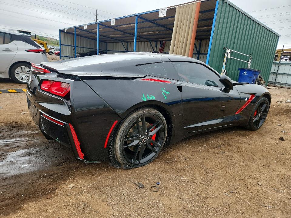2014 Chevrolet Corvette VIN 1G1YF2D72E5131602 COPART salvage auction — FRONT END, Co - Salvage Title, sold $18,700 on 2026-08-26 (photo 3)