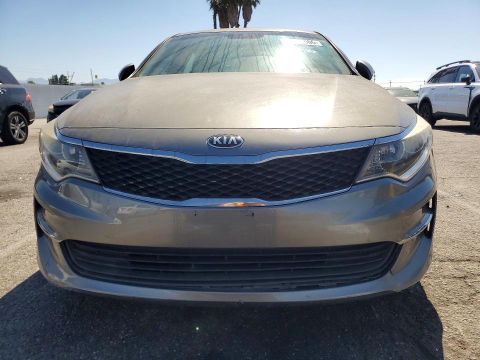 2016 Kia Optima VIN 5XXGT4L32GG105960 COPART salvage auction — REAR END, Ca - Salvage Certificate, sold $700 on 2026-07-21 (photo 5)