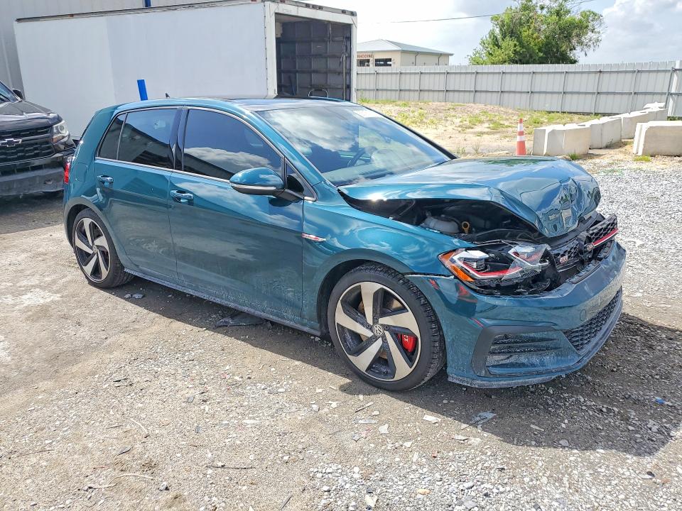 2019 Volkswagen Gti VIN 3VW6T7AUXKM001987 COPART salvage auction — FRONT END, Fl - Cert Of Title Slvg Rebuildable, sold $10,100 on 2026-07-06 (photo 4)