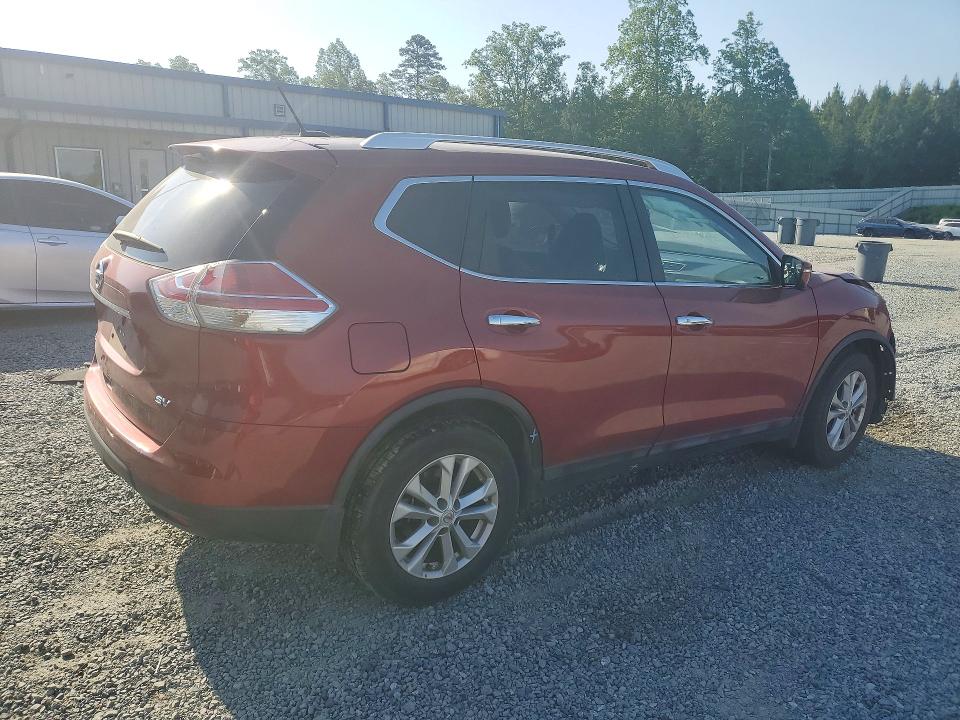 2015 Nissan Rogue VIN KNMAT2MT1FP571167 COPART salvage auction — FRONT END, Nc - Salvage Certificate Of Title, sold $550 on 2026-07-09 (photo 3)