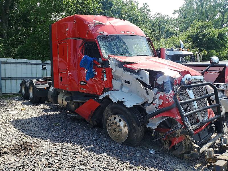 2025 Kenworth T680 VIN 1XKYD49XXSJ161262 COPART salvage auction — FRONT END, KS - CERT OF TITLE-SALVAGE, sold $2,050 on 2026-07-30 (photo 1)