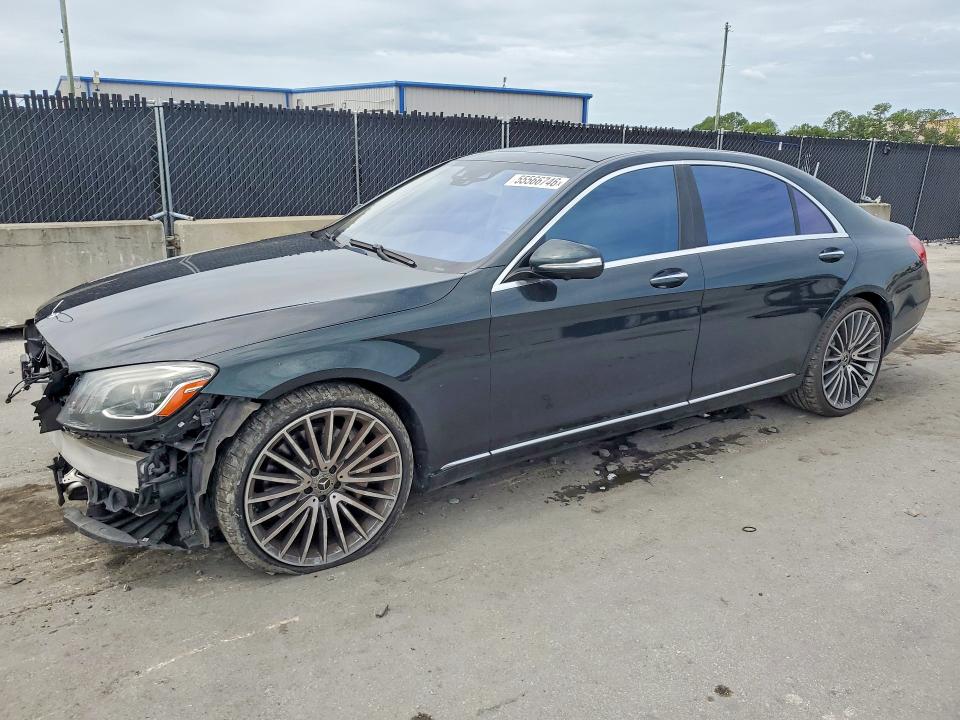2018 Mercedes-benz S-klasse VIN WDDUG8GB7JA372245 COPART salvage auction — FRONT END, Fl - Cert Of Title Slvg Rebuildable, sold $14,200 on 2026-08-11 (photo 1)