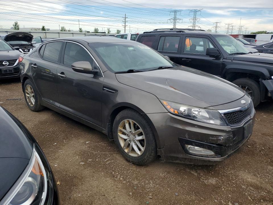 2013 Kia Optima VIN 5XXGM4A76DG188873 COPART salvage auction — REAR END, Wv - Salvage Certificate, sold $800 on 2026-07-09 (photo 4)