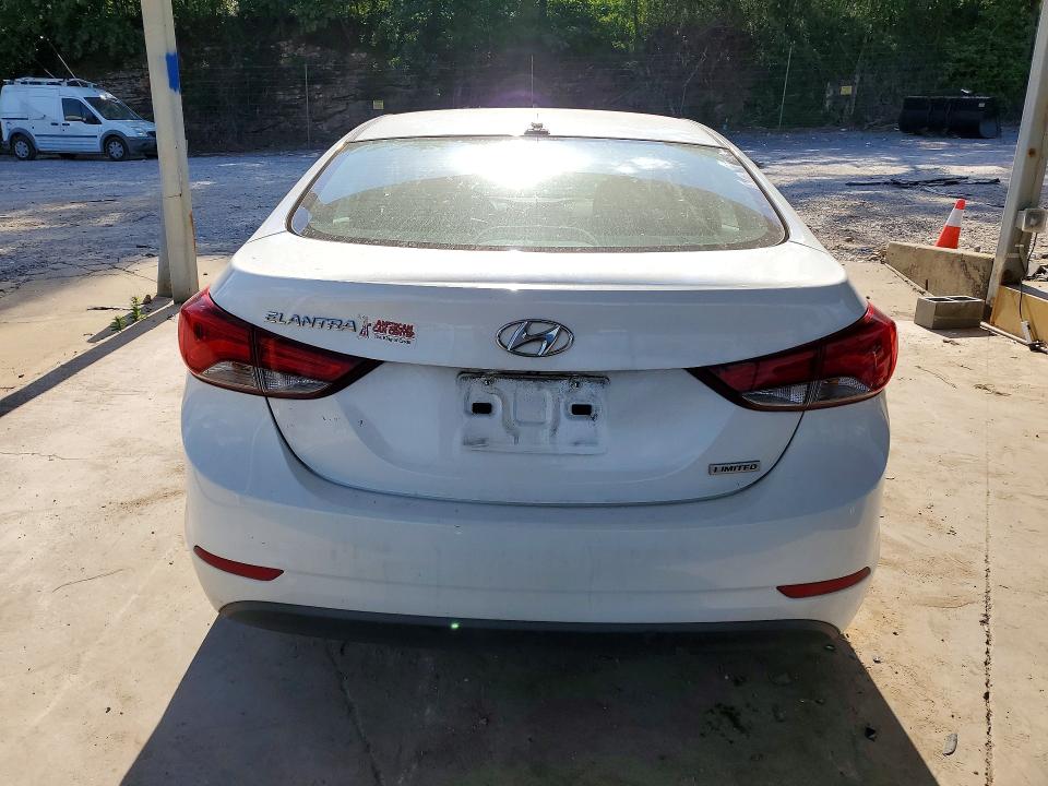 2014 Hyundai Elantra VIN 5NPDH4AE2EH456619 COPART salvage auction — NORMAL WEAR, Al - Certificate Of Title, sold $1,550 on 2026-07-07 (photo 6)