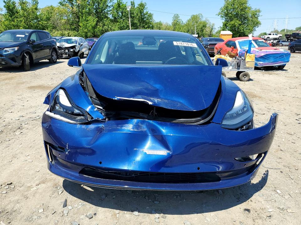 2018 Tesla Model 3 VIN 5YJ3E1EA6JF031861 COPART salvage auction — FRONT END, Md - Cert Of Salvage > 75% Damage, sold $125 on 2026-07-23 (photo 5)