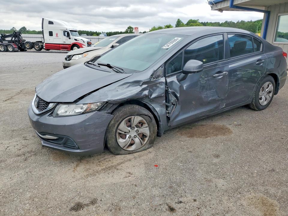 2013 Honda Civic VIN 19XFB2F57DE048322 COPART salvage auction — FRONT END, TN - SALVAGE CERTIFICATE, sold $2,500 on 2026-07-09 (photo 1)