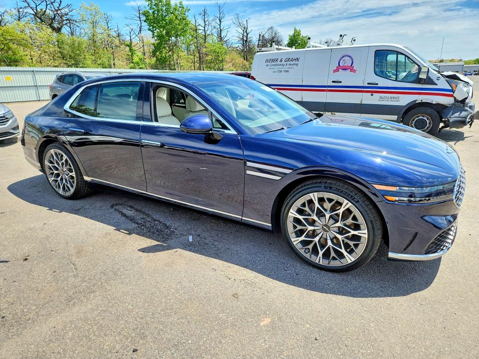2024 Genesis G90 VIN KMTFC4SDXRU037850 COPART salvage auction — FRONT END, NY - MV-907A SALVAGE CERTIFICATE, sold $26,750 on 2026-07-13 (photo 4)