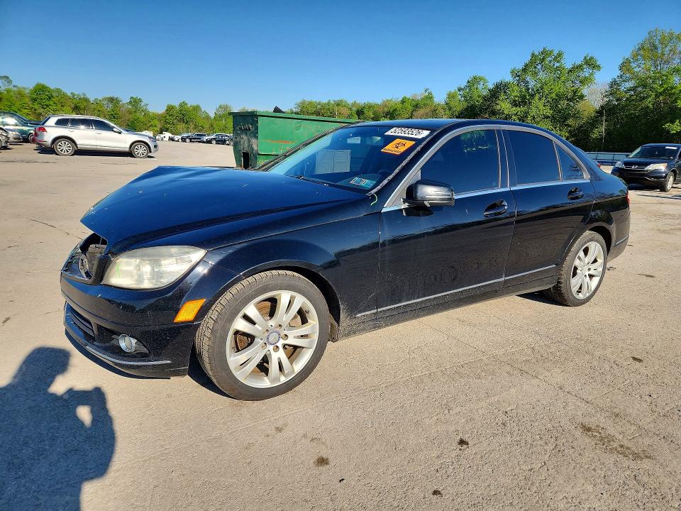 2011 Mercedes-benz C class VIN WDDGF8BB0BR133484 COPART salvage auction — FRONT END, Pa - Certificate Of Salvage, sold $375 on 2026-07-09 (photo 1)