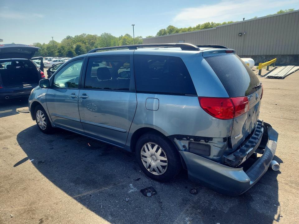 2009 Toyota Sienna VIN 5TDZK23C19S245550 COPART salvage auction — REAR END, Id - Salvage Certificate Of Title, sold $1,800 on 2026-07-14 (photo 2)