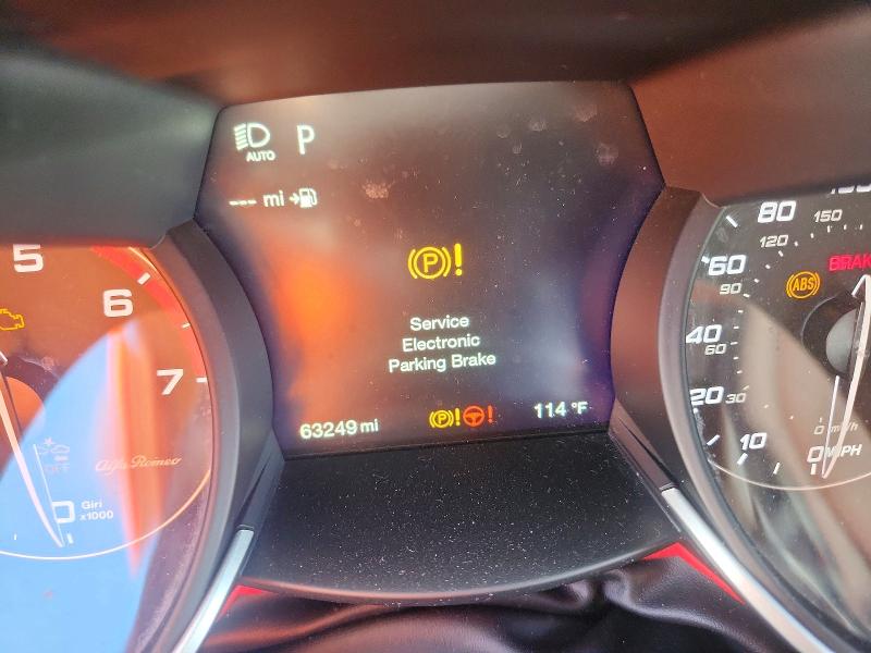 2020 Alfa romeo Stelvio VIN ZASPAJAN4L7C90922 COPART salvage auction — FRONT END, Fl - Certificate Of Destruction, sold $1,400 on 2026-07-02 (photo 9)