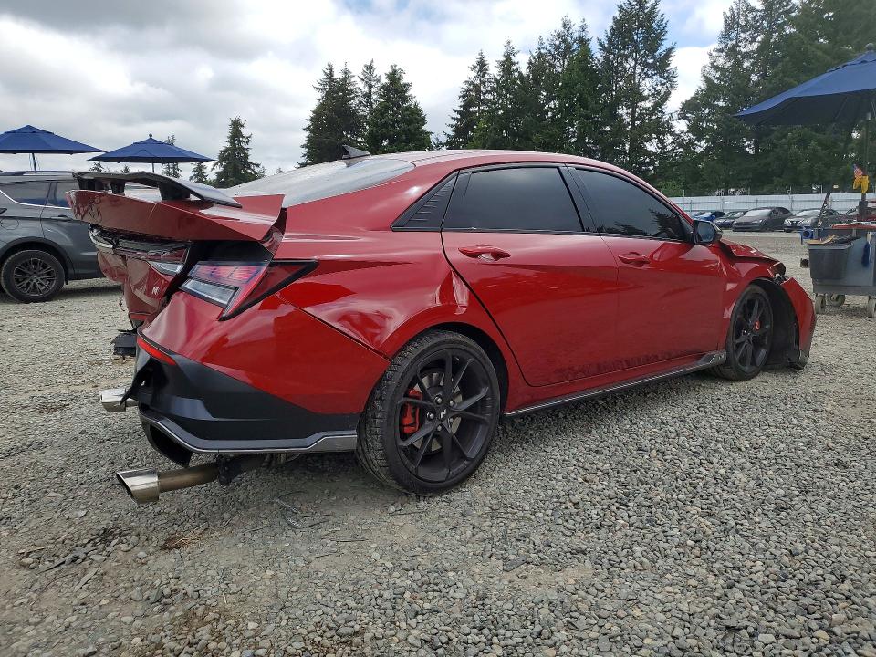 2025 Hyundai Elantra VIN KMHLW4DK6SU030089 COPART salvage auction — REAR END, Wa - Bill Of Sale, sold $4,450 on 2026-07-24 (photo 3)