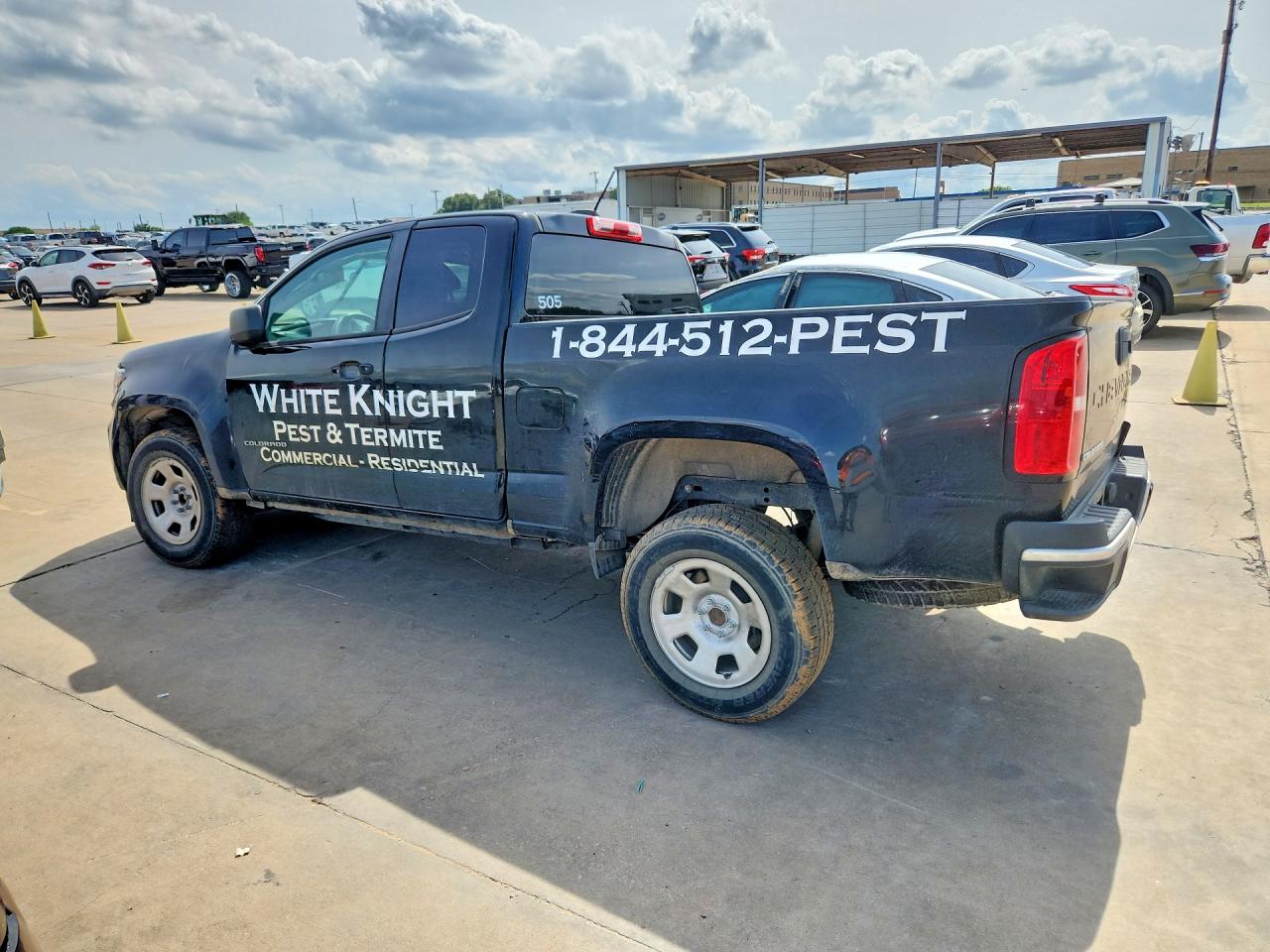 2022 Chevrolet Colorado VIN 1GCHSBEAXN1126233 COPART salvage auction — Frame Damage, TX - SALVAGE VEHICLE TITLE, sold $3,400 on 2026-07-09 (photo 2)