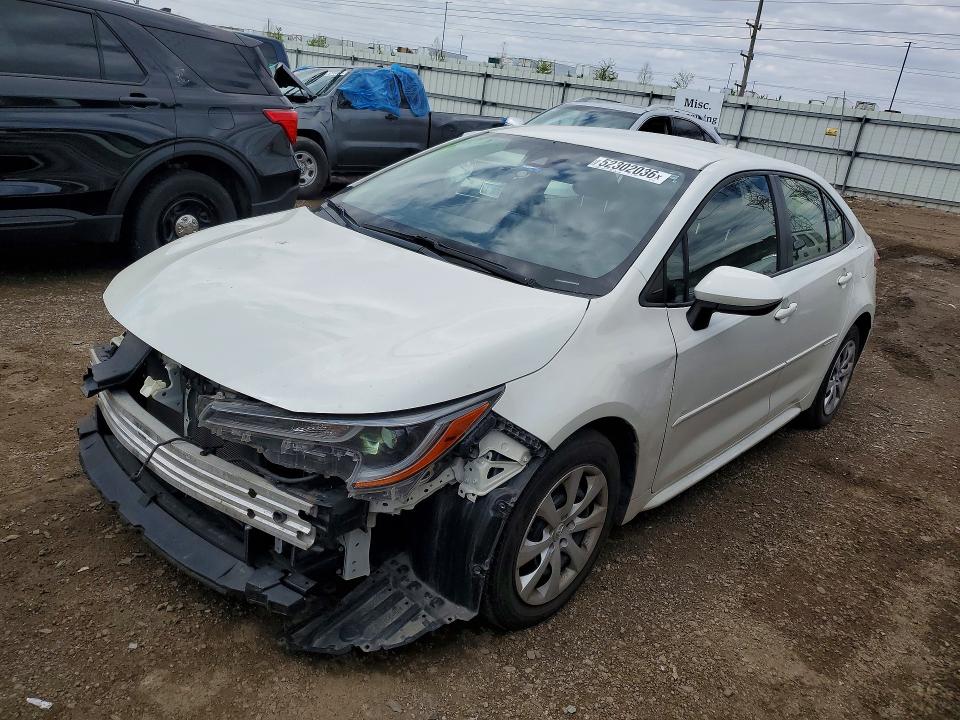 2020 Toyota VIN JTDEPRAE7LJ108615 COPART salvage auction — FRONT END, Il - Salvage Certificate, sold $4,400 on 2026-07-02 (photo 1)