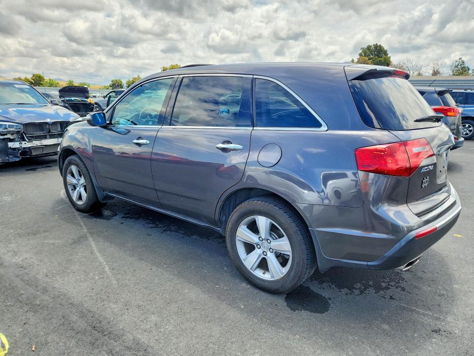 2010 Acura Mdx VIN 2HNYD2H69AH519485 COPART salvage auction — FRONT END, CA - SALVAGE CERTIFICATE, sold $2,050 on 2026-07-08 (photo 2)