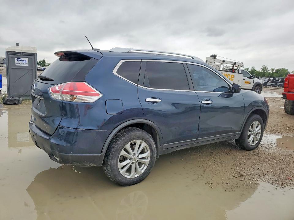 2016 Nissan Rogue VIN KNMAT2MT9GP679201 COPART salvage auction — FRONT END, Tx - Salvage Vehicle Title, sold $150 on 2026-07-24 (photo 3)