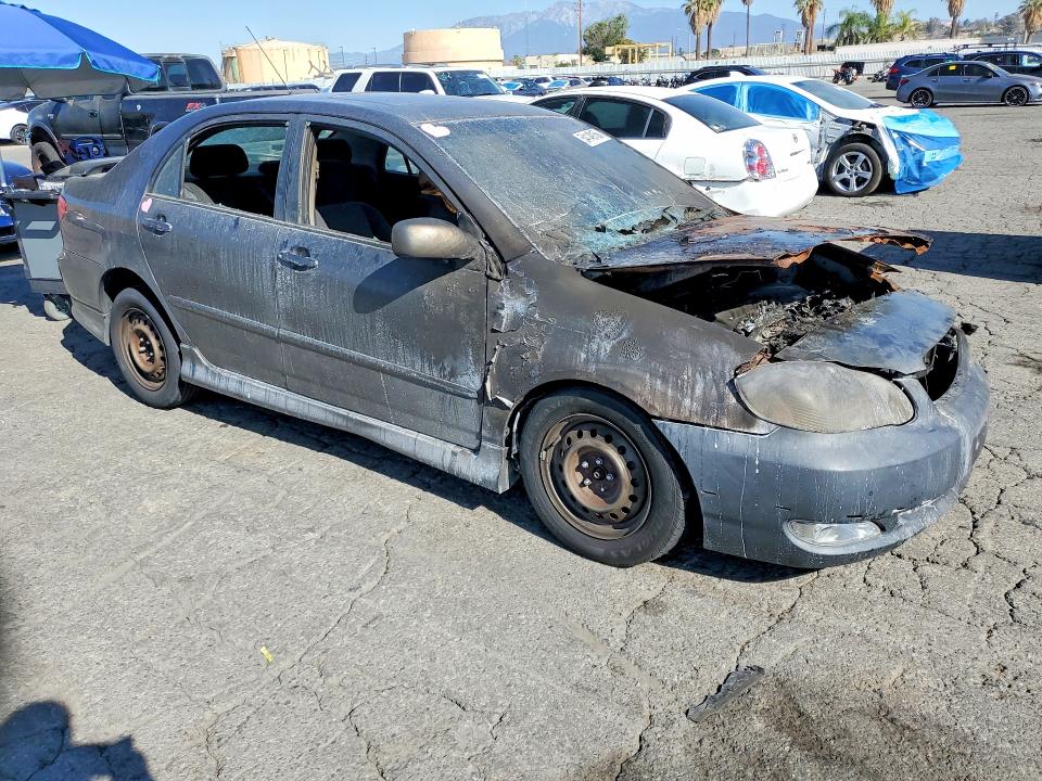 2005 Toyota Corolla VIN 1NXBR32E25Z460507 COPART salvage auction — BURN, Ca - Acq Bos - Post Sale - Salvage, sold $150 on 2026-07-02 (photo 4)