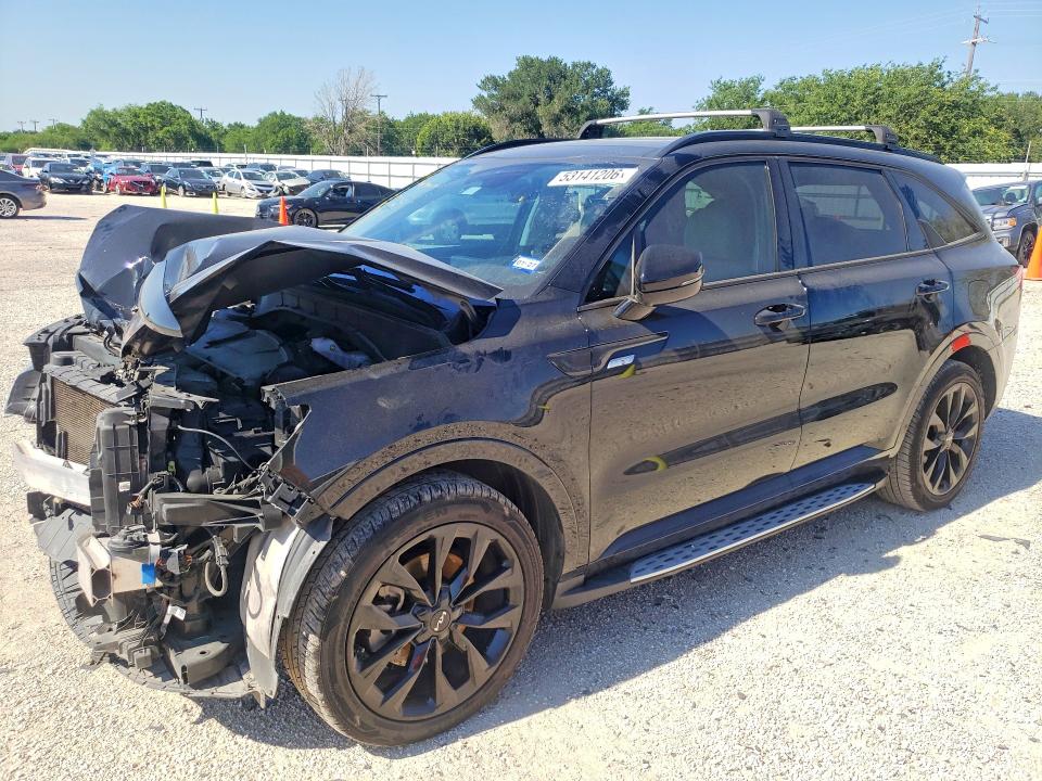 2023 Kia Sorento VIN 5XYRK4LF5PG176765 COPART salvage auction — FRONT END, Tx - Salvage Vehicle Title, sold $5,400 on 2026-07-09 (photo 1)