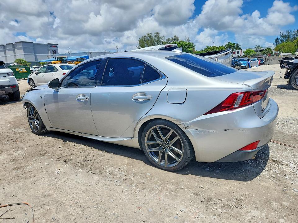 2016 Lexus Is VIN JTHBA1D29G5007824 COPART salvage auction — FRONT END, Salvage Title, sold $1,300 on 2026-07-22 (photo 2)