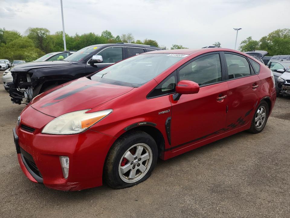 2014 Toyota Prius VIN JTDKN3DUXE1760477 COPART salvage auction — STRIPPED, Ma - Certificate Of Title, sold $2,600 on 2026-07-30 (photo 1)