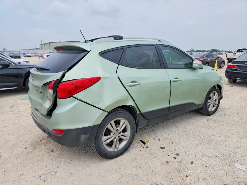2012 Hyundai Tucson VIN KM8JU3AC2CU458747 COPART salvage auction — REAR END, Tx - Salvage Vehicle Title, sold $1,300 on 2026-07-16 (photo 3)