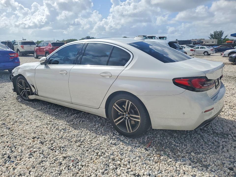2021 BMW 5er VIN WBA53BH03MWW99105 COPART salvage auction — FRONT END, Fl - Certificate Of Destruction, sold $16,300 on 2026-07-14 (photo 2)