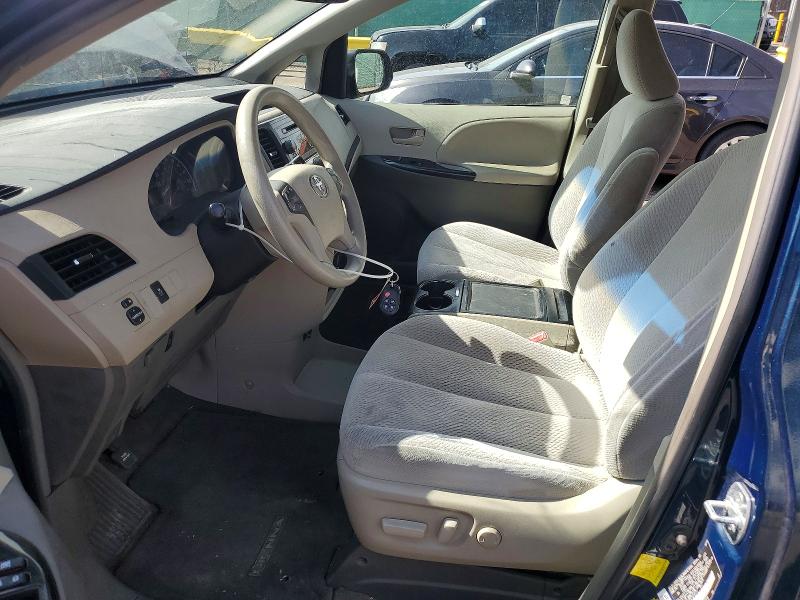2012 Toyota Sienna VIN 5TDKK3DC1CS273121 COPART salvage auction — FRONT END, Co - Public - Salvage Title, sold $1,950 on 2026-07-16 (photo 7)
