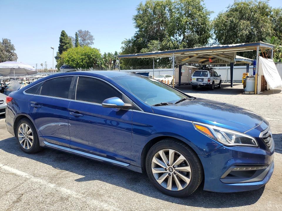 2015 Hyundai VIN 5NPE34AF0FH099227 COPART salvage auction — FRONT END, CA - DIS/DLR/EXP ONLY CLEAN TITLE (P), sold $1,000 on 2026-07-29 (photo 4)