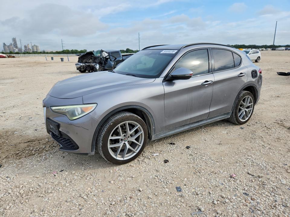 2018 Alfa romeo Stelvio VIN ZASFAKNN8J7B80173 COPART salvage auction — FRONT END, Tx - Salvage Vehicle Title, sold $2,200 on 2026-07-30 (photo 1)