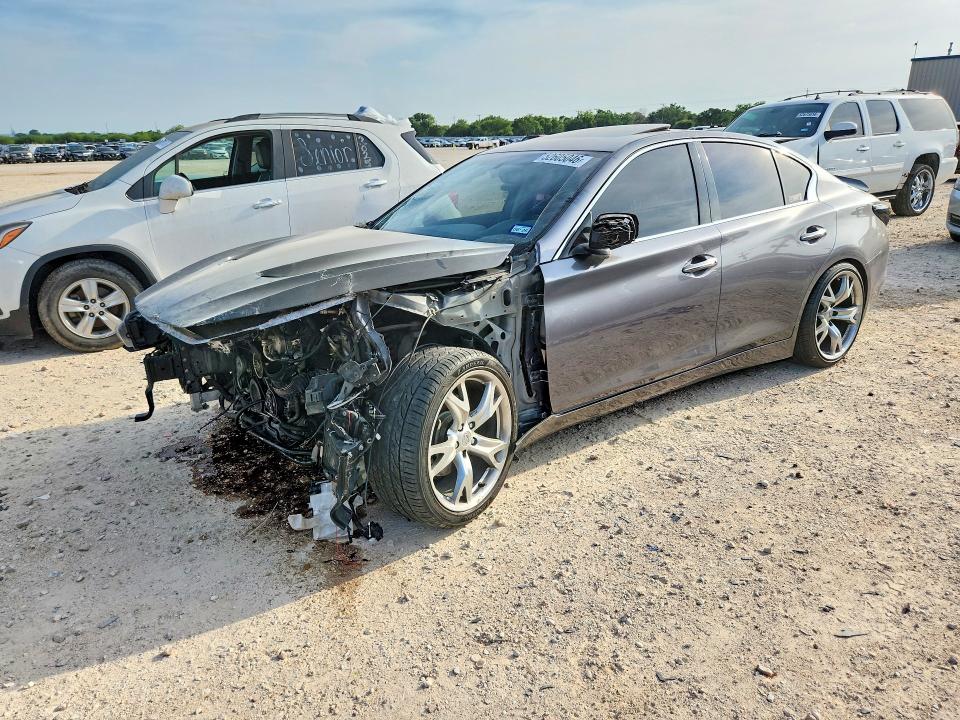 2016 Infiniti Q50 VIN JN1EV7AP2GM300429 COPART salvage auction — FRONT END, Tx - Salvage Vehicle Title, sold $500 on 2026-07-16 (photo 1)