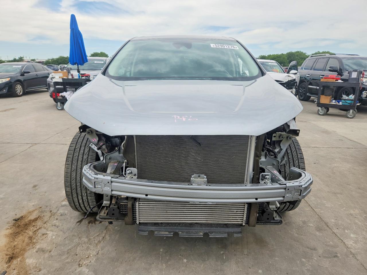 2024 Ford Edge VIN 2FMPK4G97RBA48509 COPART salvage auction — Front End, TX - SALVAGE VEHICLE TITLE, sold $5,500 on 2026-06-29 (photo 5)