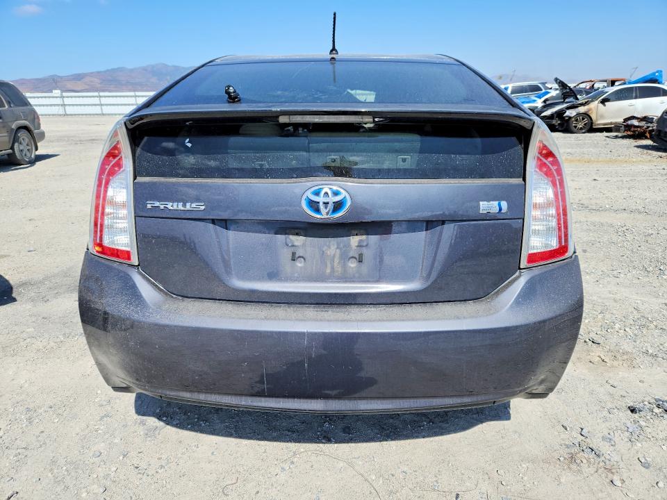 2014 Toyota Prius VIN JTDKN3DU2E1785616 COPART salvage auction — BURN, Ca - Non-Repairable Vehicle Cert, sold $250 on 2026-07-31 (photo 6)