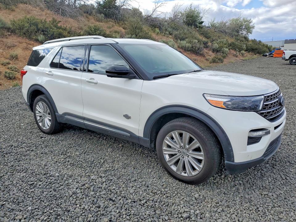 2022 Ford Explorer VIN 1FM5K8LC8NGC04513 COPART salvage auction — HAIL, Ks - Cert Of Title-Salvage, sold $21,800 on 2026-07-09 (photo 4)