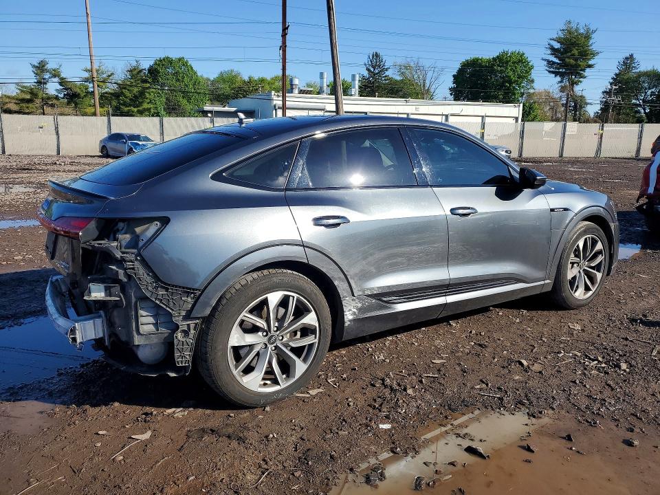 2021 Audi E-tron VIN WA11AAGE0MB012341 COPART salvage auction — REAR END, Pa - Certificate Of Salvage, sold $13,800 on 2026-07-13 (photo 3)