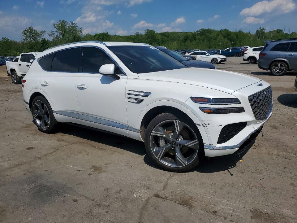 2025 Genesis Gv80 VIN KMUHEESC8SU221105 COPART salvage auction — REAR END, Id - Salvage Certificate Of Title, sold $19,400 on 2026-07-21 (photo 4)