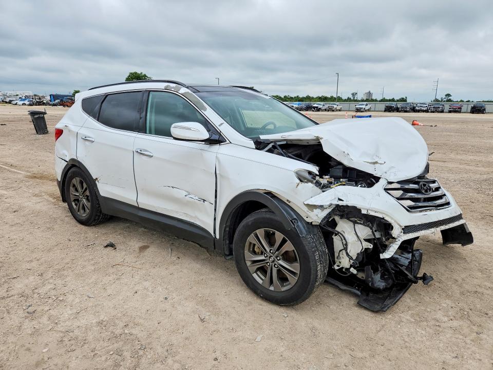 2014 Hyundai Santa fe VIN 5XYZU3LB2EG135394 COPART salvage auction — FRONT END, Tx - Salvage Vehicle Title, sold $1,350 on 2026-07-22 (photo 4)