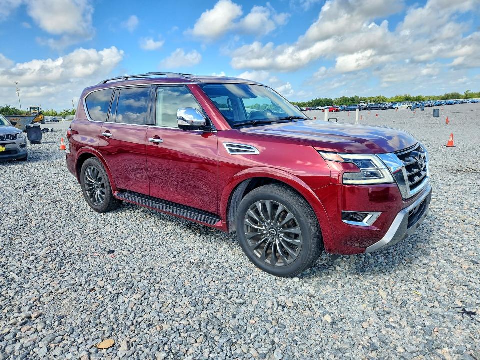 2023 Nissan Armada VIN JN8AY2DAXP9401125 COPART salvage auction — SIDE, Fl - Cert Of Title Slvg Rebuildable, sold $15 on 2026-07-31 (photo 4)