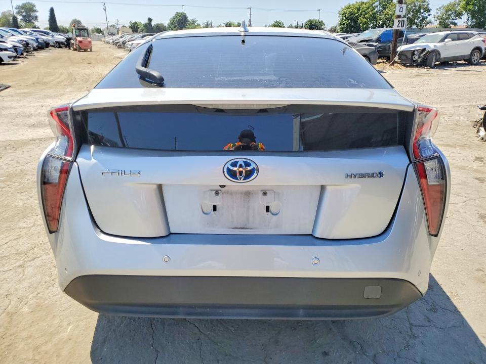 2018 Toyota Prius VIN JTDKARFU1J3554510 COPART salvage auction — FRONT END, Ca - Salvage Certificate, sold $6,700 on 2026-07-09 (photo 6)