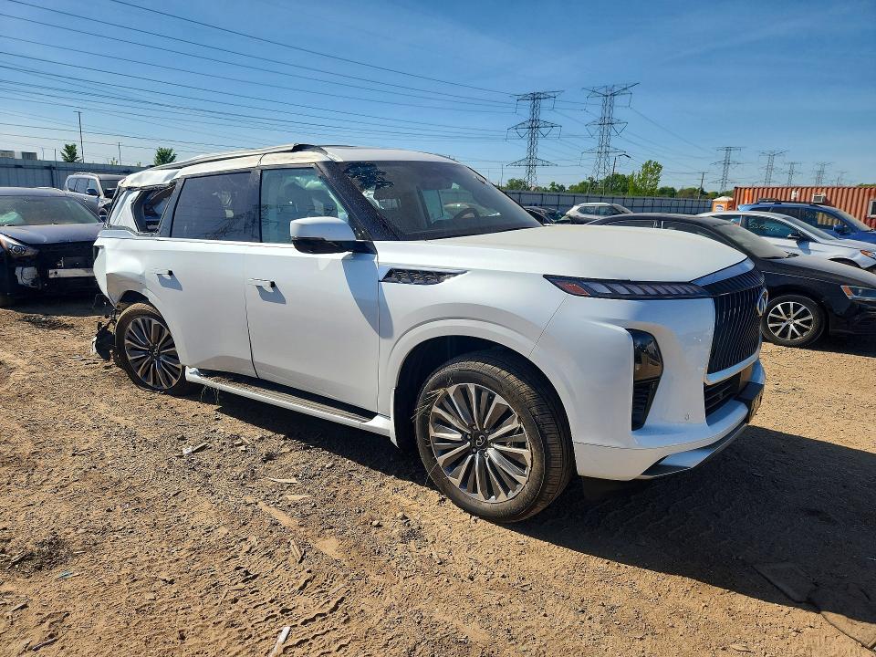 2026 Infiniti Qx80 VIN JN8AZ3BE9T9720521 COPART salvage auction — SIDE, Il - Salvage Certificate, sold $12,800 on 2026-07-21 (photo 4)