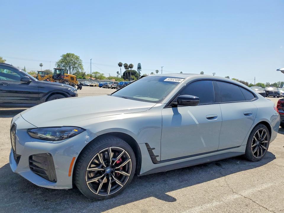 2024 BMW I4 VIN WBY43AW04RFS79810 COPART salvage auction — MINOR DENT/SCRATCHES, Ca - Salvage Certificate, sold $24,300 on 2026-07-28 (photo 1)