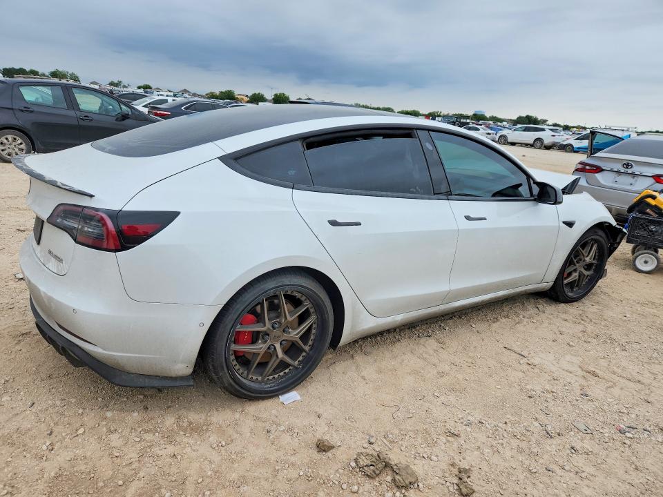 2019 Tesla VIN 5YJ3E1EB0KF487266 COPART salvage auction — FRONT END, Tx - Salvage Vehicle Title, sold $2,800 on 2026-07-23 (photo 3)