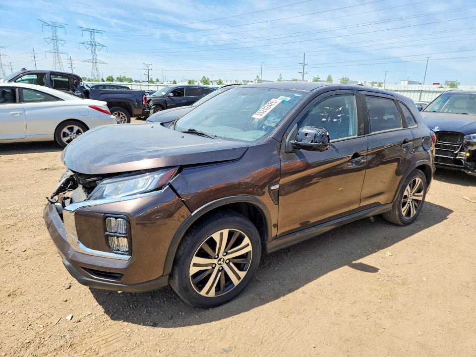 2020 Mitsubishi Outlander VIN JA4AP3AU1LU016525 COPART salvage auction — FRONT END, Il - Certificate Of Title (P), sold $4,500 on 2026-07-09 (photo 1)