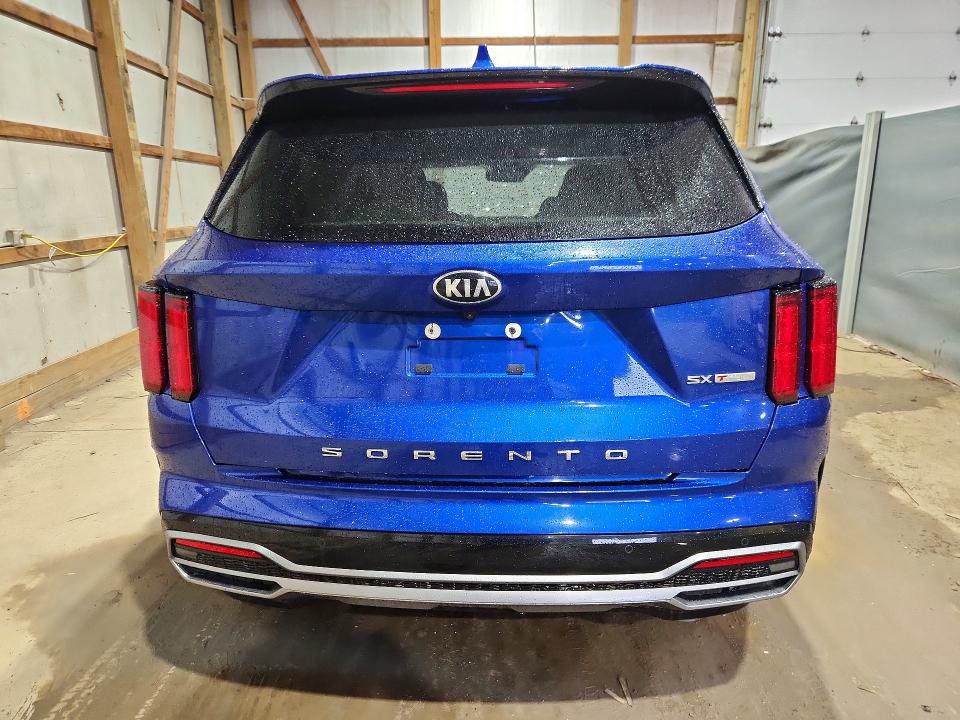 2021 Kia Sorento VIN 5XYRK4LF4MG047556 COPART salvage auction — HAIL, Oh - Cert Of Title-Salvage, sold $11,600 on 2026-07-09 (photo 6)