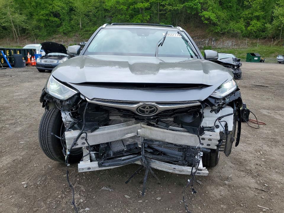 2025 Toyota Highlander hybrid VIN 5TDKBRCH5SS662035 COPART salvage auction — FRONT END, Ny - Mv-907A Salvage Certificate, sold $23,700 on 2026-07-07 (photo 5)
