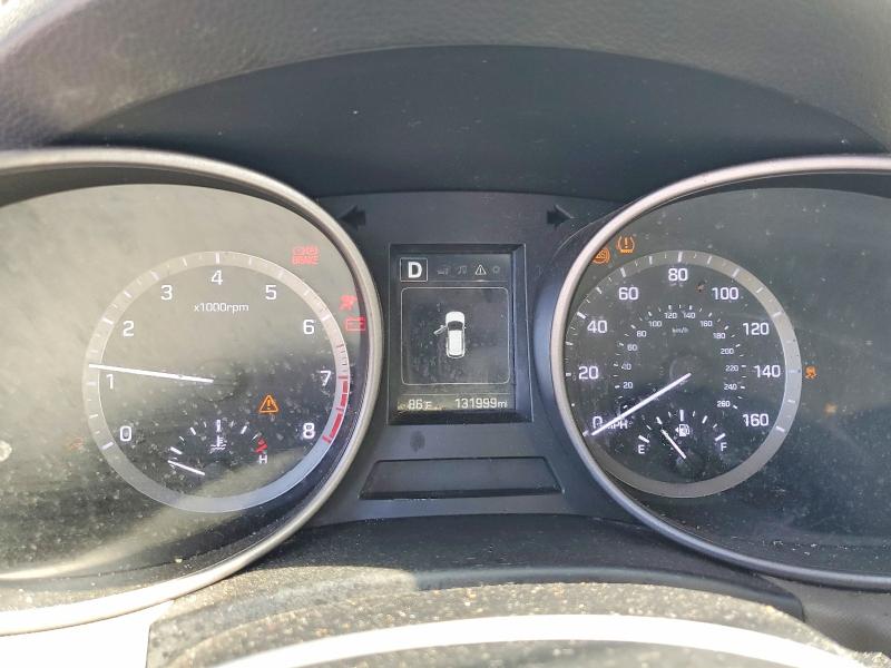 2017 Hyundai Santa fe VIN 5XYZU3LB0HG429722 COPART salvage auction — FRONT END, Fl - Cert Of Title Slvg Rebuildable, sold $2,300 on 2026-07-31 (photo 9)