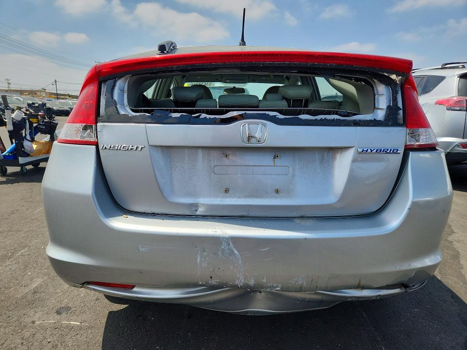 2011 Honda Insight VIN JHMZE2H7XBS003466 COPART salvage auction — REAR END, Ca - Salvage Certificate, sold $1,100 on 2026-07-20 (photo 6)